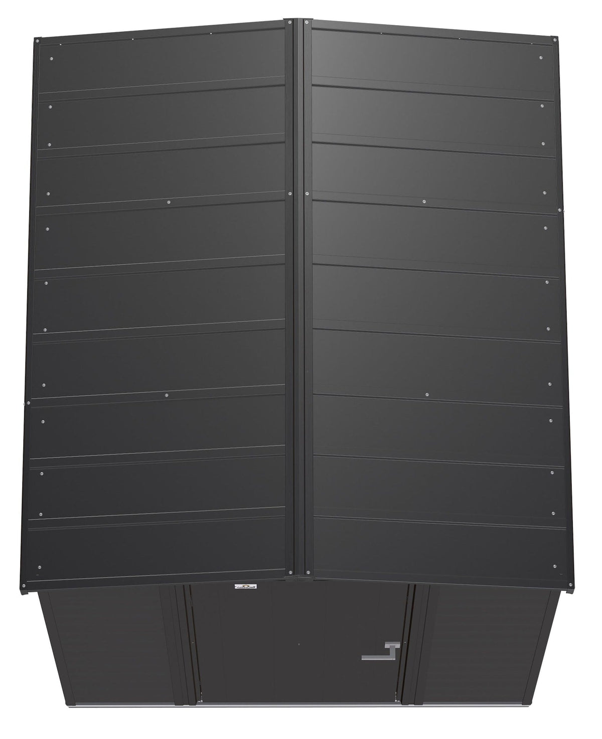 Select Galvanized Steel Storage Shed, Charcoal, 6-ft x 7-ft