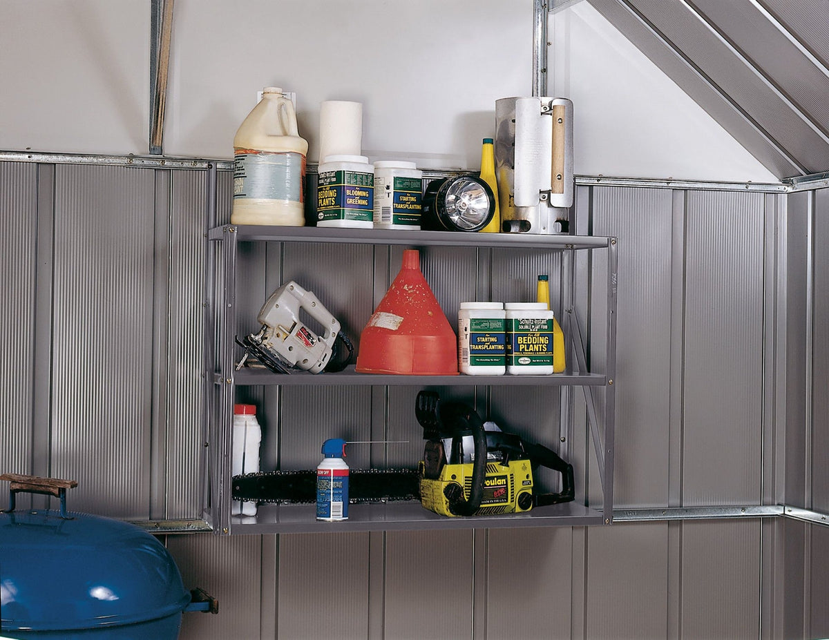 Telescoping 3-Tier Galvanized Steel Shelf Kit
