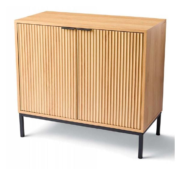 Byward Scallop Accent Cabinet Oak