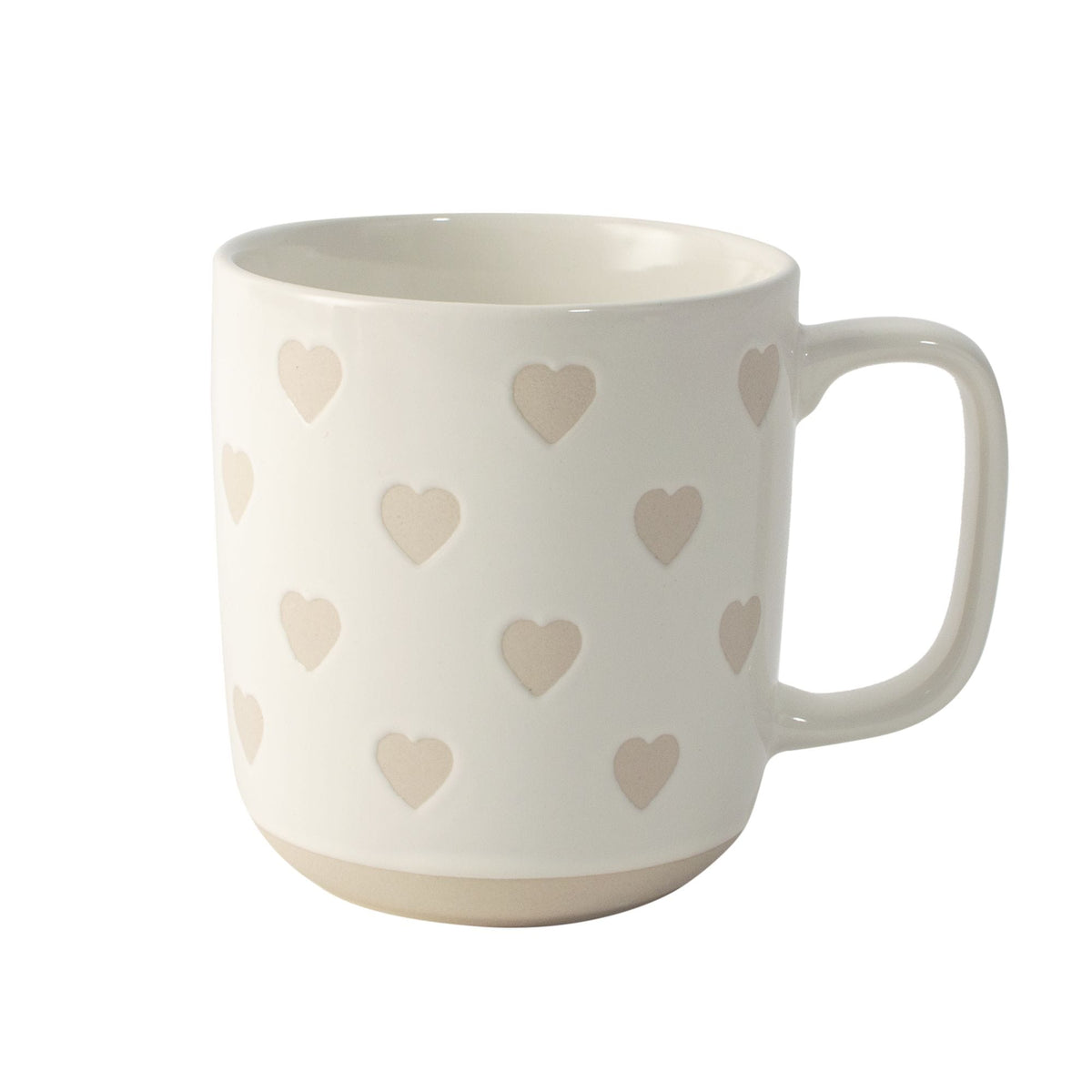 Heart Stoneware Mug, 13-oz