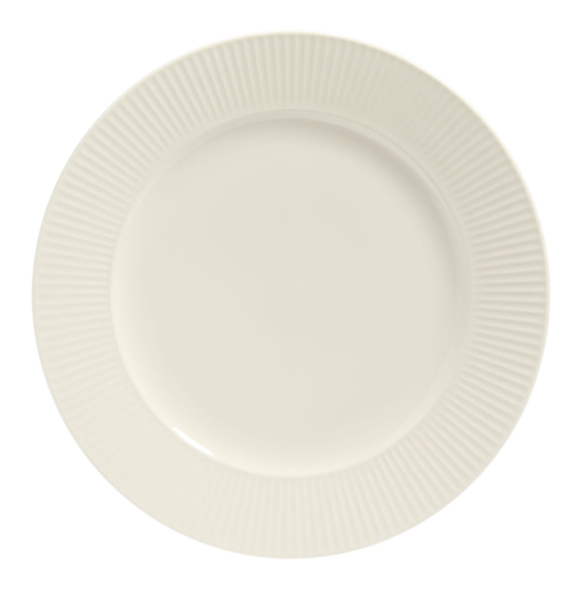 Highbury Ribbed New Bone Dinnerware Set, Serves 4, 12-pc, White