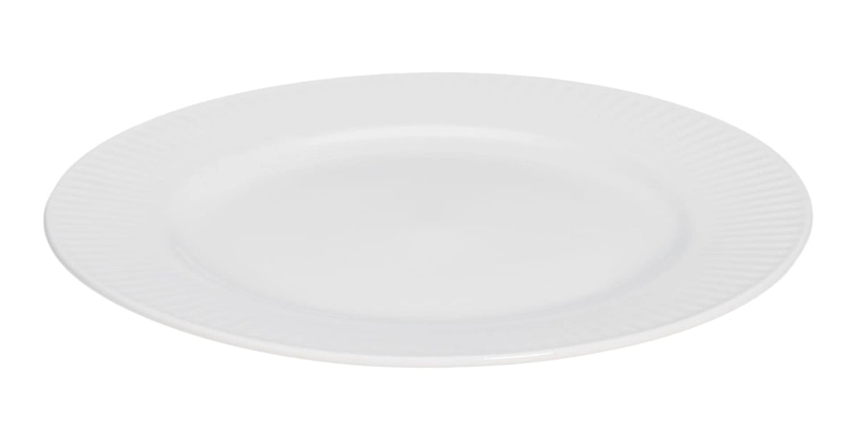 Highbury Ribbed New Bone Salad Plate, 1-pc, White