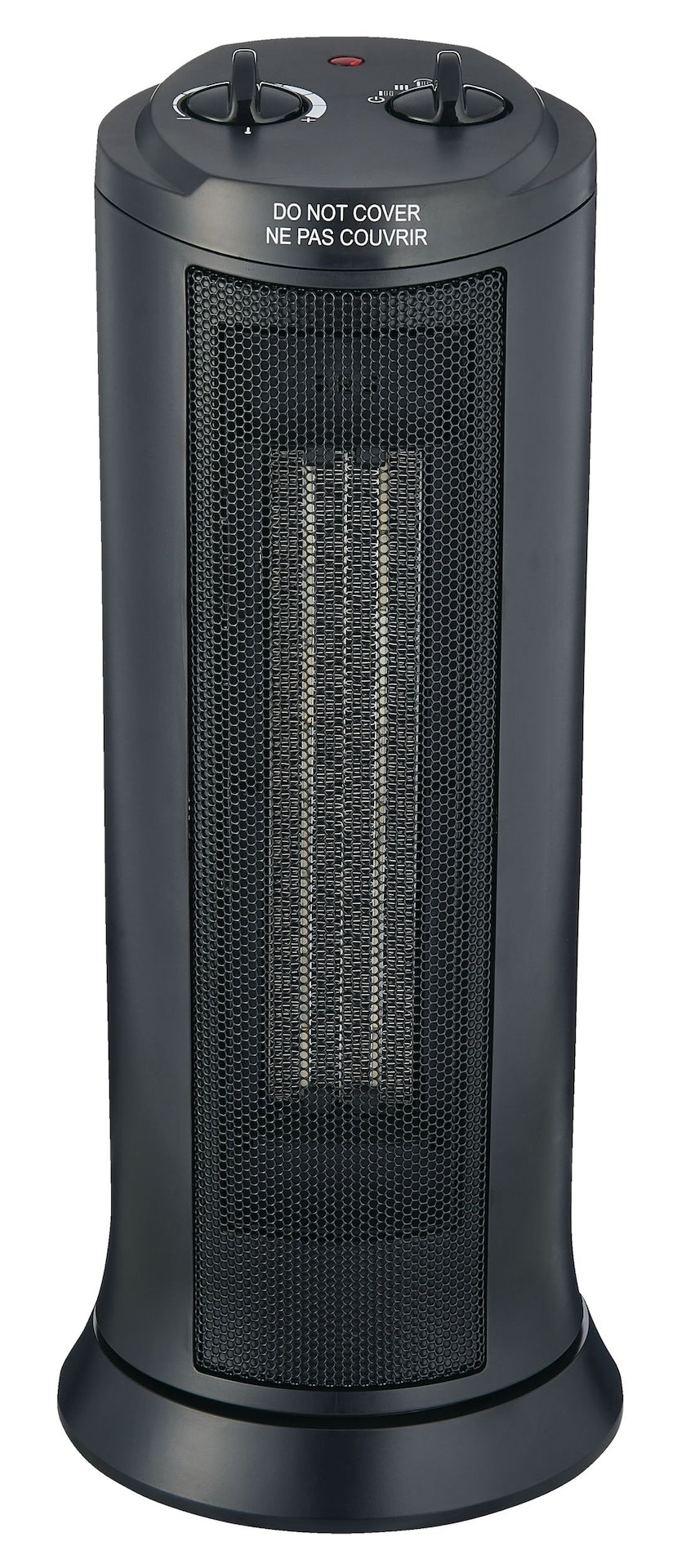 Oscillating Tower Ceramic Space Heater withThermostat, 1500W, Black