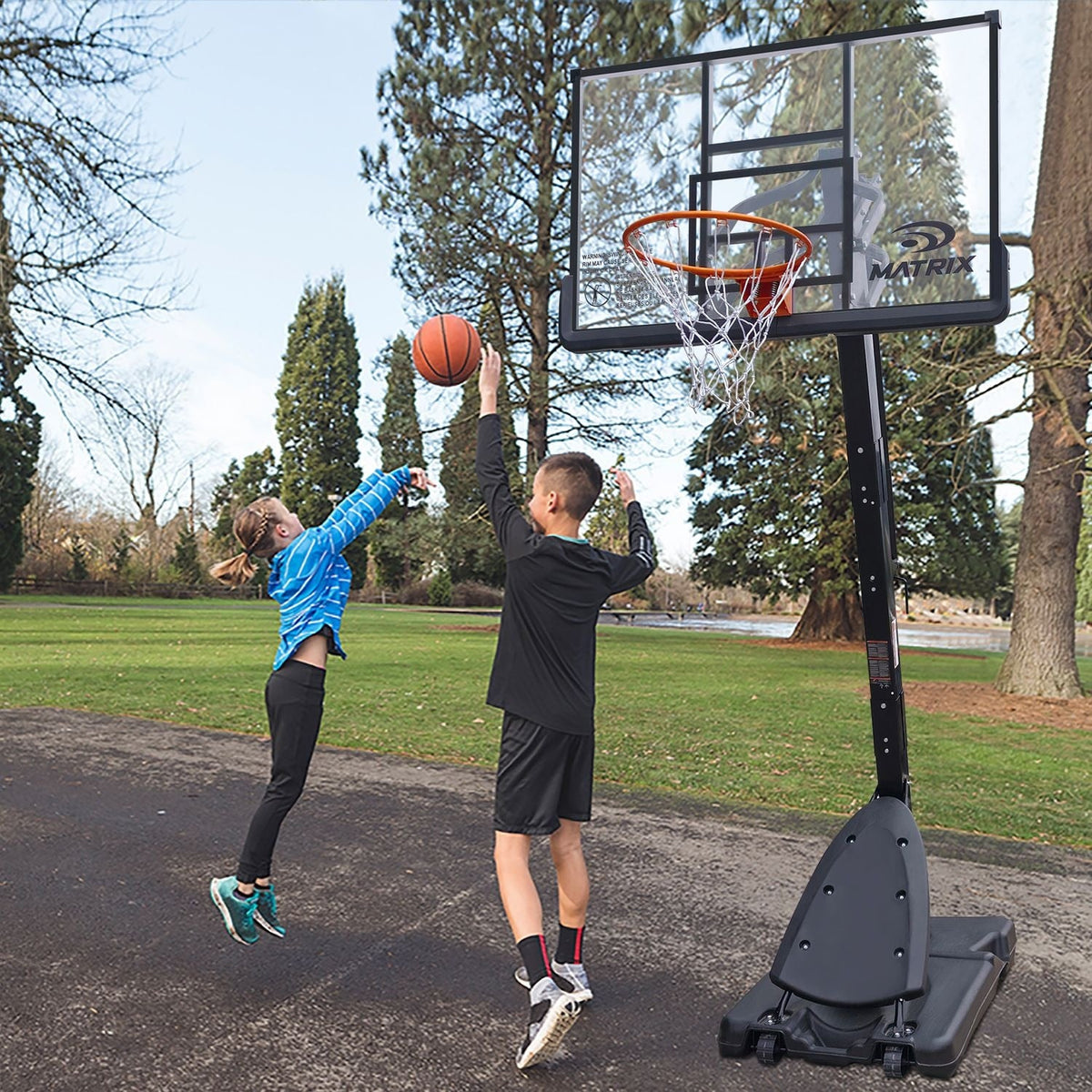 Portable Adjustable Basketball System, 54-in