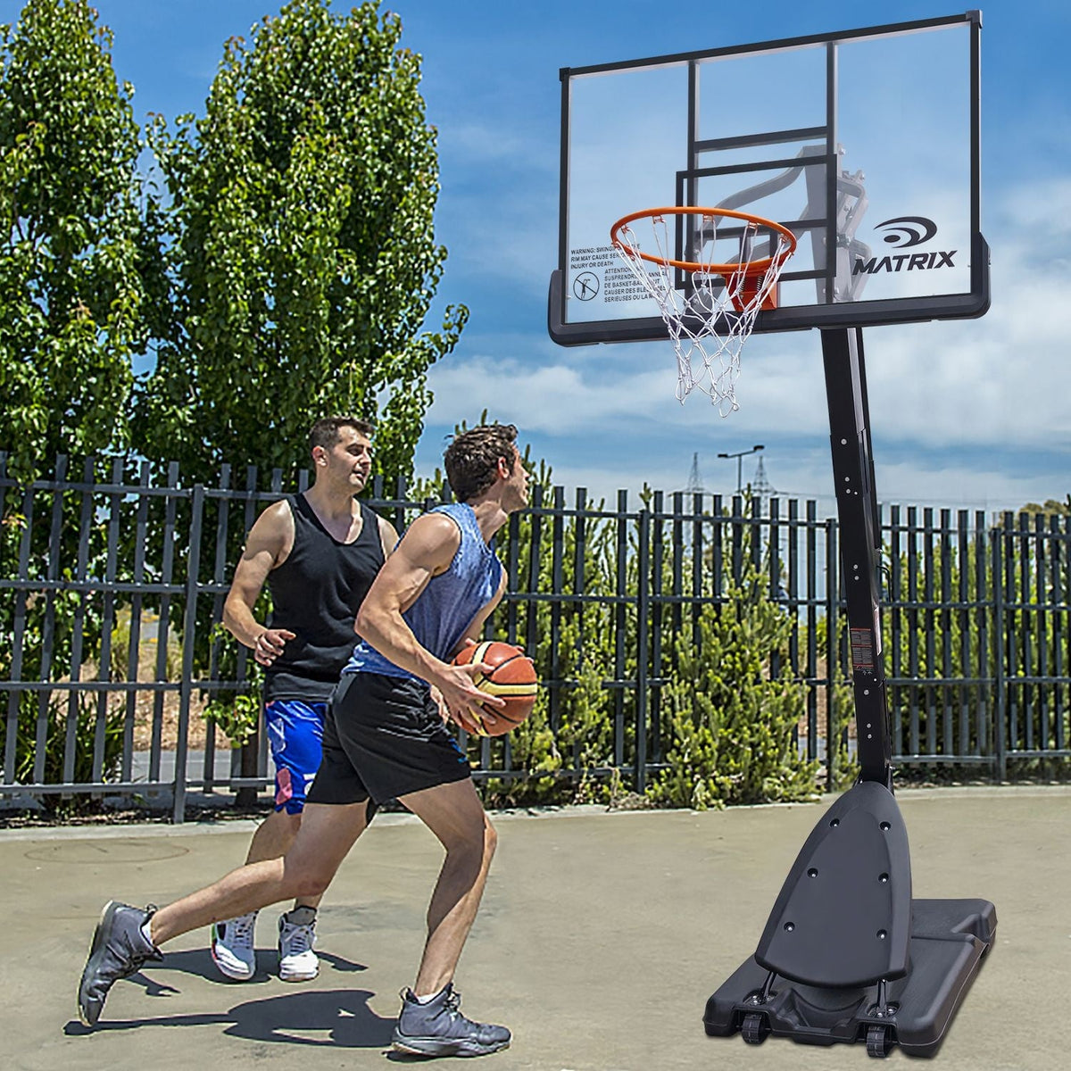 Portable Adjustable Basketball System, 54-in