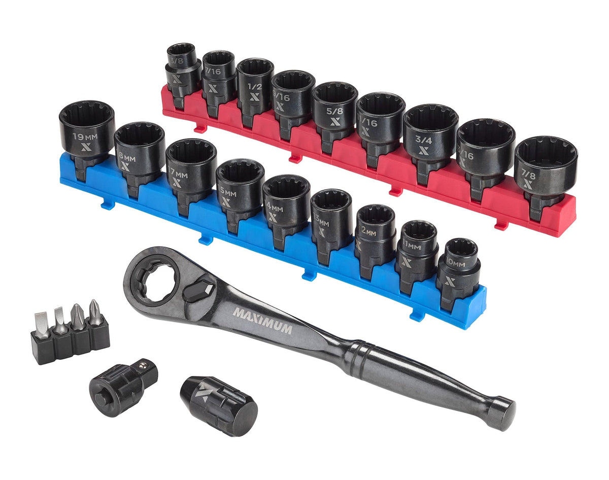 25 Piece 3/8" Drive Pass-Thru Socket Set