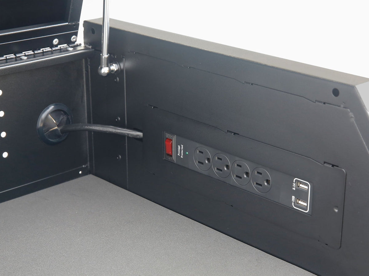 Tool Chest with Integrated Power Strip, 43-in