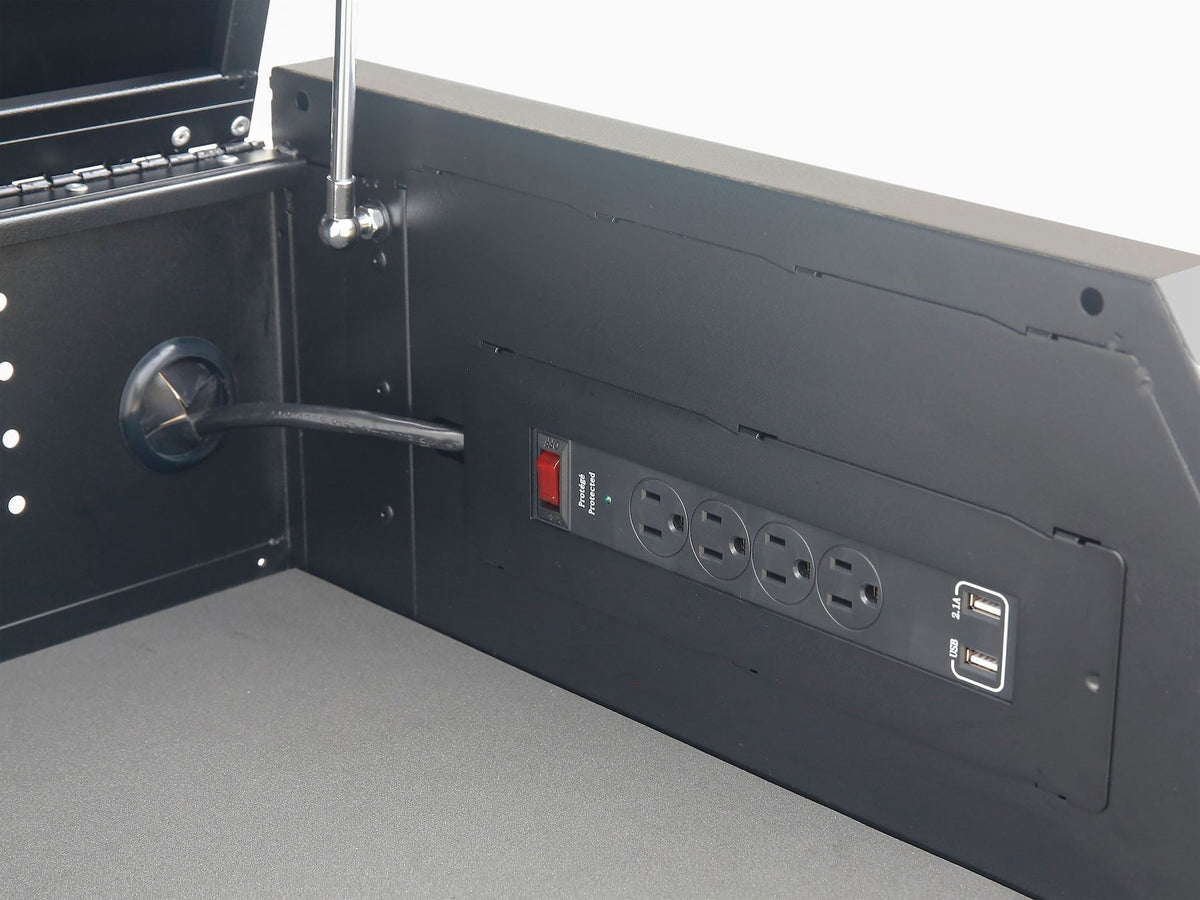 Tool Chest with Integrated Power Strip, 43-in