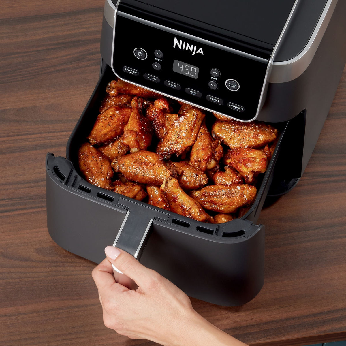 Pro XL 6-in-1 Air Fryer with Non-Stick Basket & Recipe Book, 6.5-qt