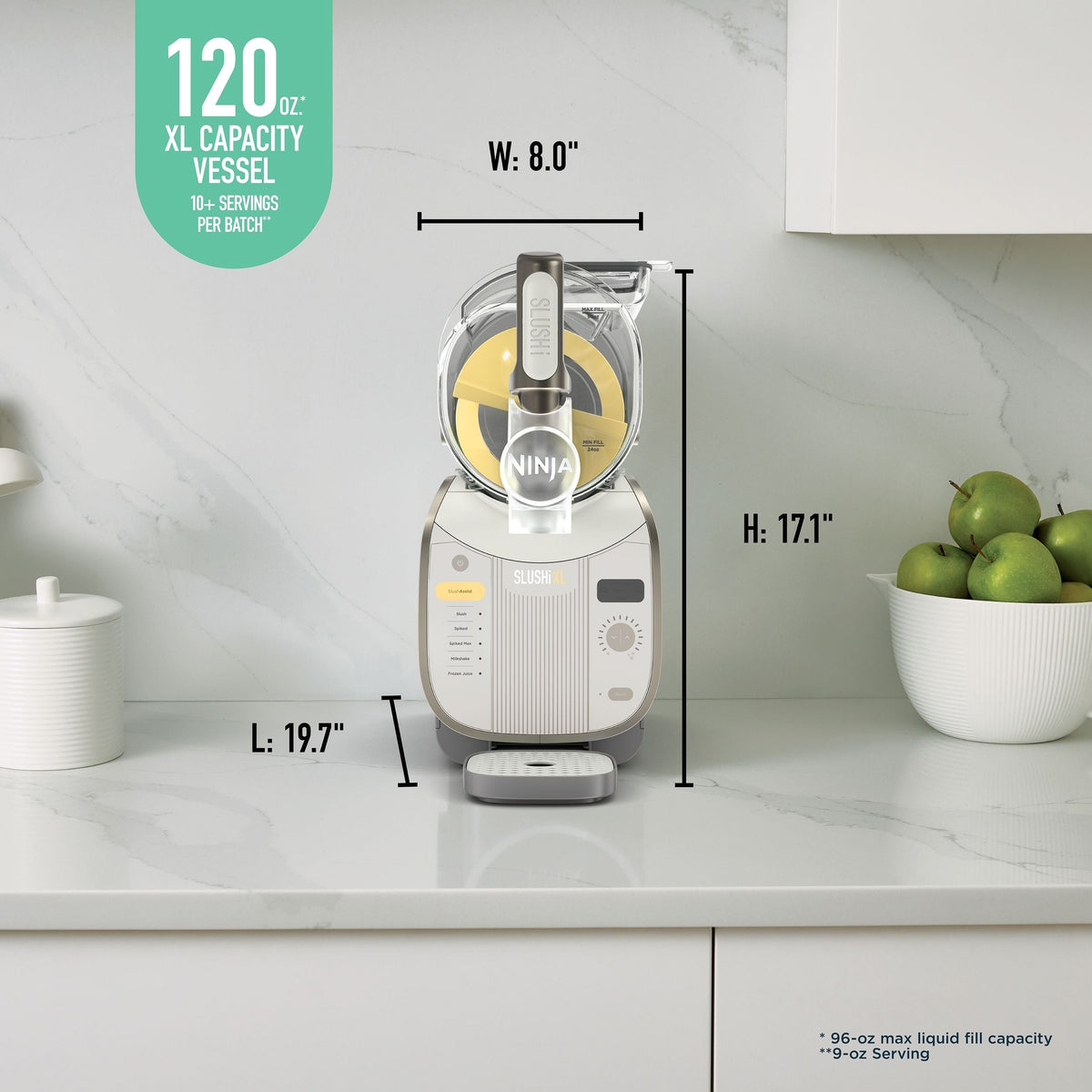 Slushi XL Slushie Machine with Technology, Crema, FS601CBR