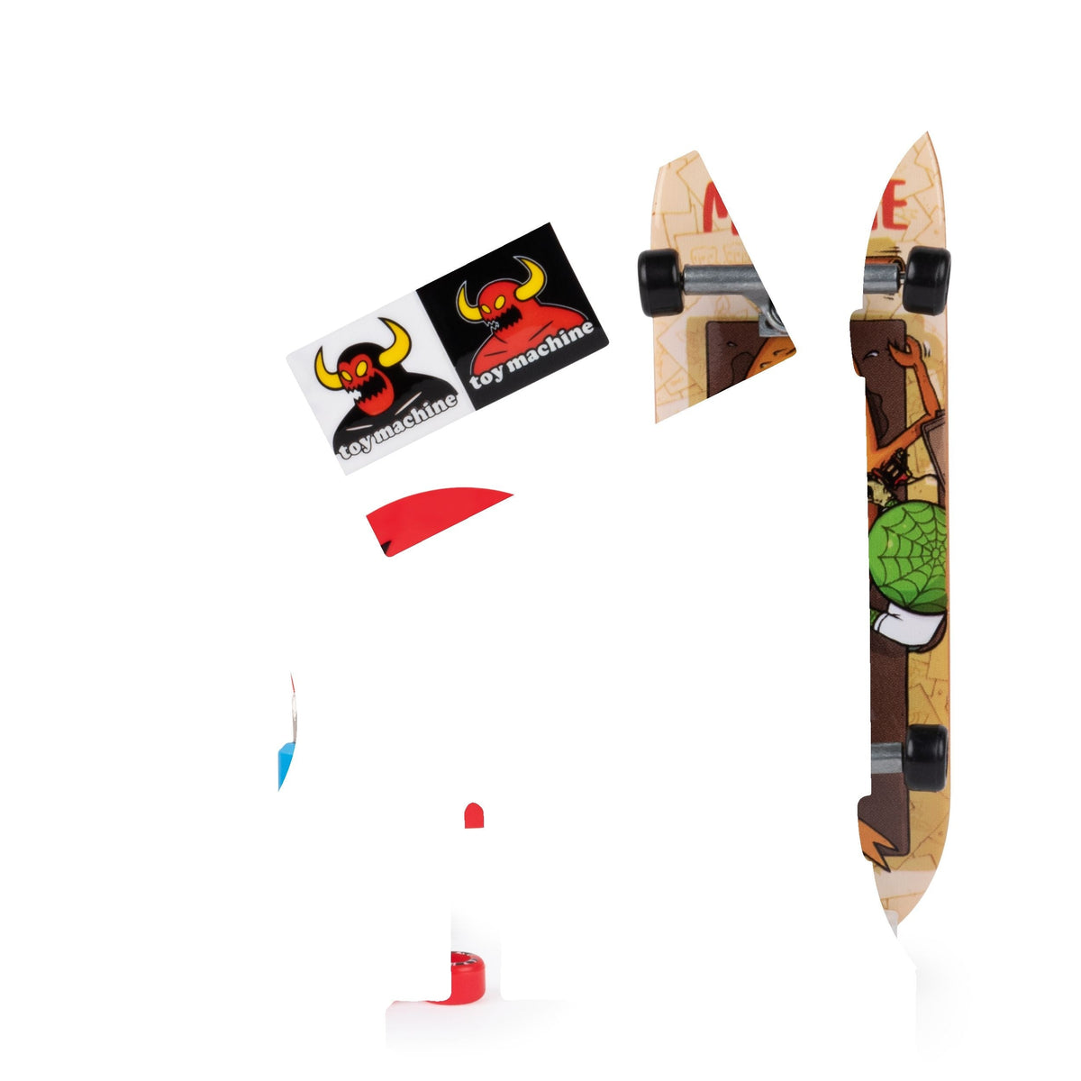 96-mm Fingerboard Mini Skateboard with Authentic Designs, Ages 6+