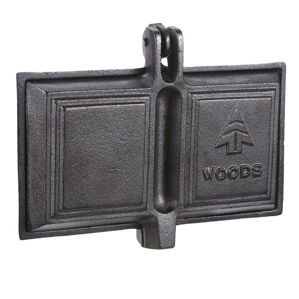 Cast Iron Long Handle Double Camping Cooker/Toaster, 9-in