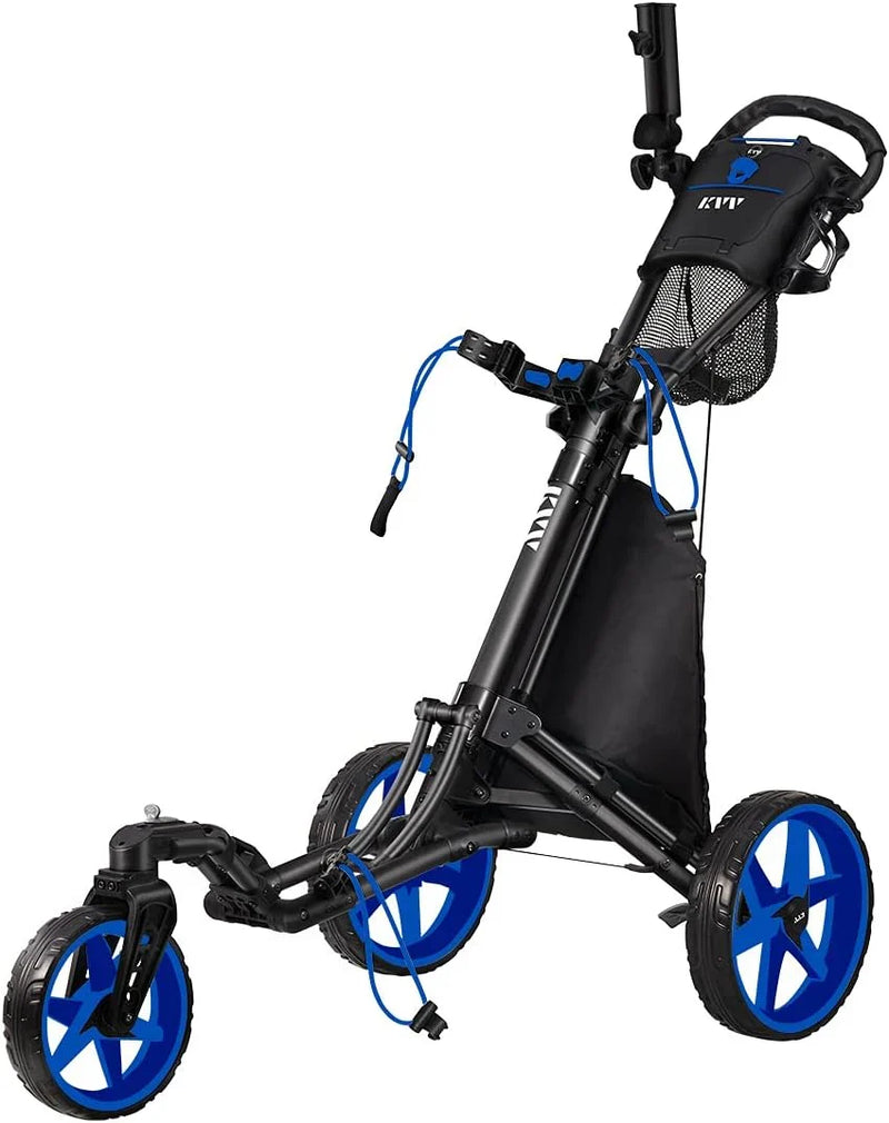360-degree rotating front wheel golf cart, with opening and closing taking only one second - built-in free sunshade stand Y8902