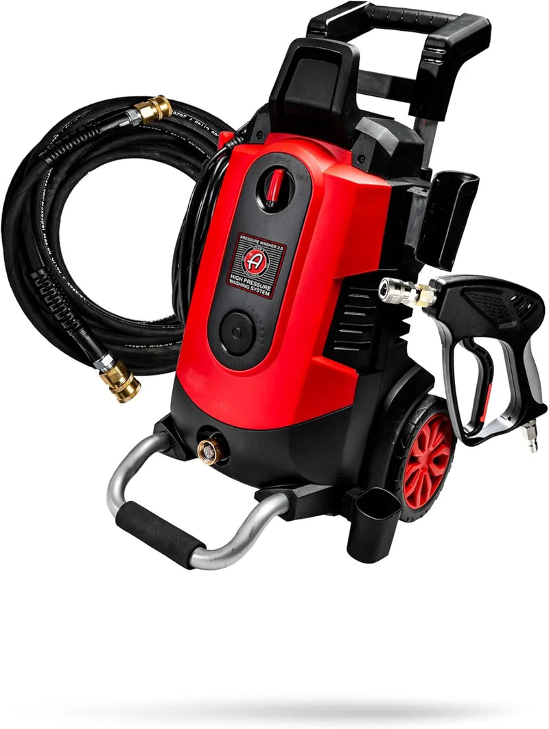 Electric Pressure Washer 2.0, Powerful 1.4 GPM 2000 PSI Car Pressure Washer Sprayer, Snub Nose & Tip Attachment, Use,Car Soap, Patio Boat RV Motorcycle Car Garage Deck Adam's Polishes T6608