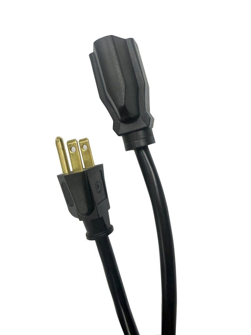 20' 16 Gauge 1-Tap Outdoor Extension Cord, Black Y9287