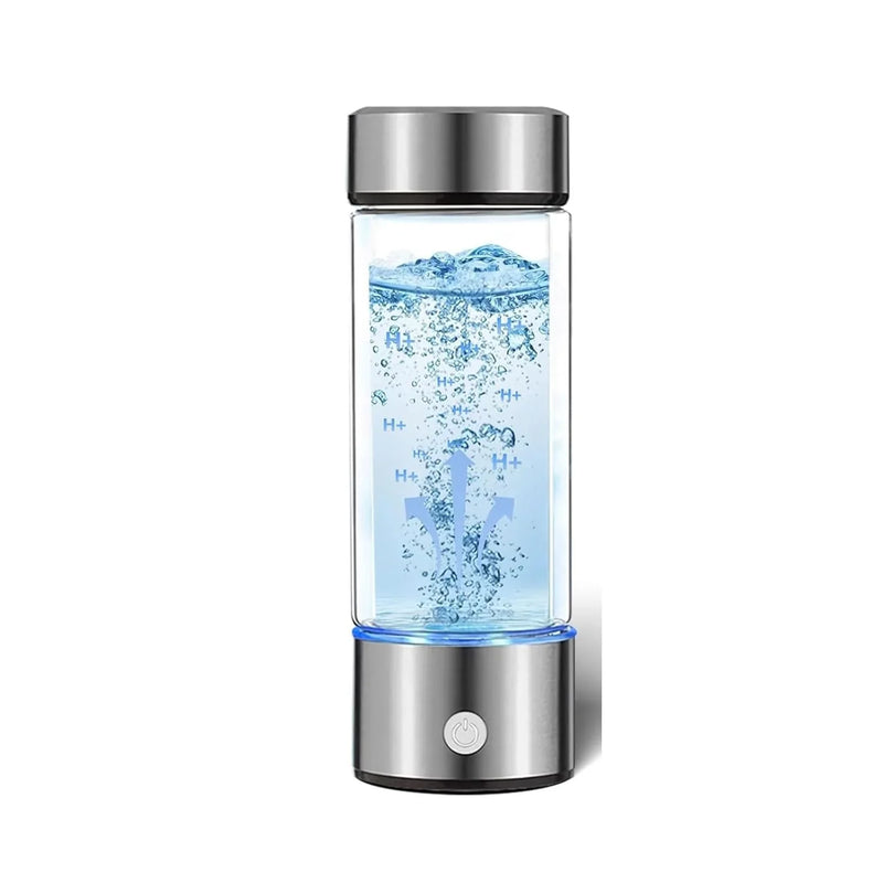 Hydrogen Water Bottle Generator(Silver) - Up to 6360 PPB - Certified H2 Generator- SPE/PEM Technology - - Portable Hydration & Athletic Performance System D4744