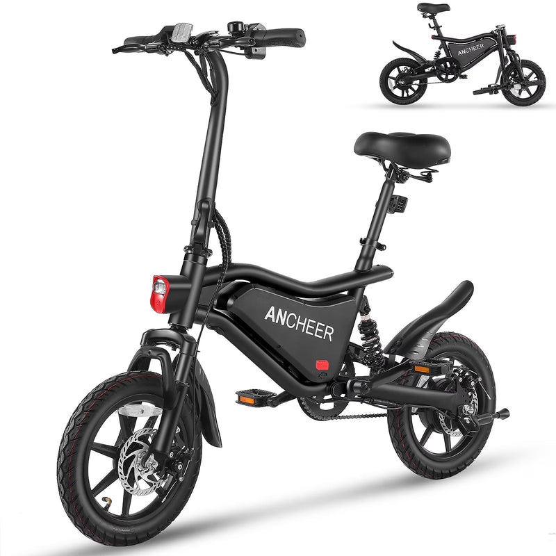 ANCHEER Peak 500W Electric Bike for Adults, Foldable Electric Bikes with 48V 374Wh Battery, 14 in Electric Bicycle for Men Women, LCD Digital... P8974