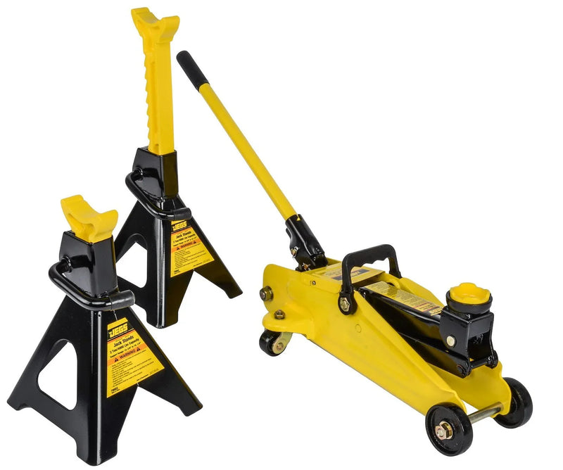 Hydraulic Utility Floor Jack & Stands Heavy Gauge Steel Frames K5727