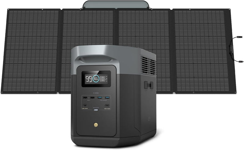 Portable Power Station, 2400W LFP Solar Generator, Full Charge in 1 Hr, 2048Wh Solar Powered Generator for Home Backup(Solar Panel Optional) M6262