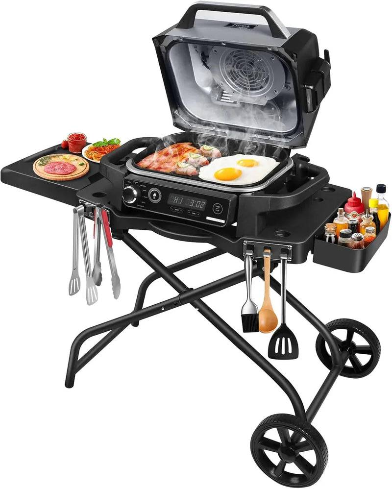 Collapsible Grill Stand for Ninja Woodfire Grill, Pit Boss, and 22" Griddle J7369