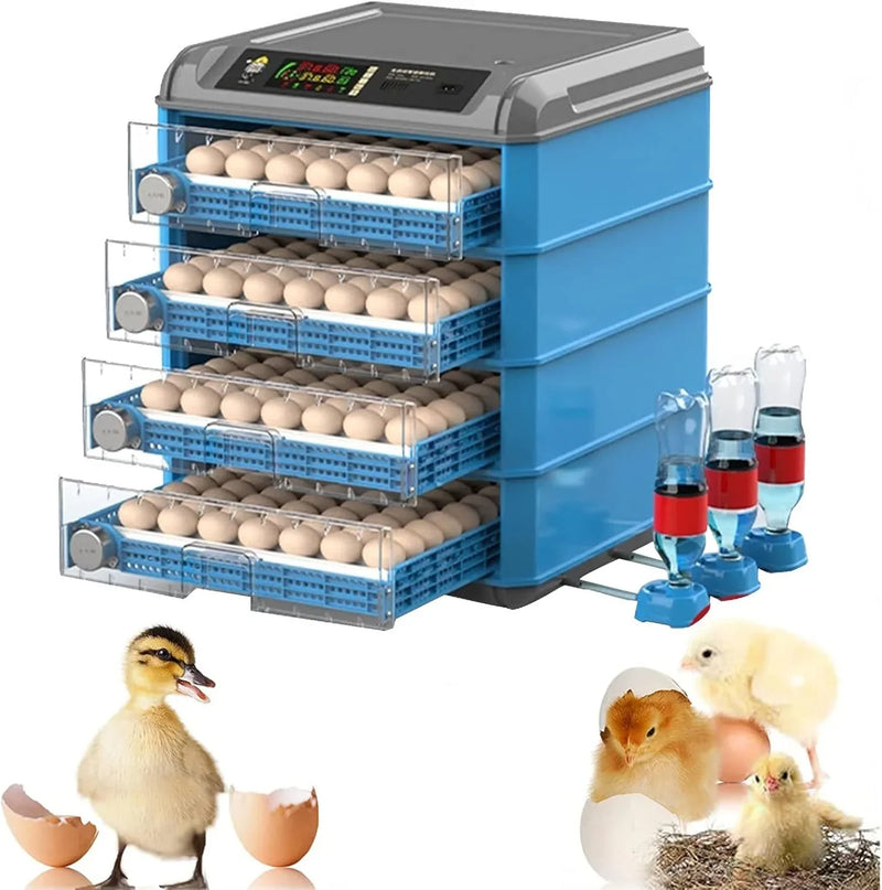 Egg Incubator, 192/256/500 Egg Incubator, Poultry Hatcher Machine with Automatic Egg Turning, Temperature & Humidity Control and LED Screen, General Purpose Incubator for Chickens Ducks Birds,500 B0781