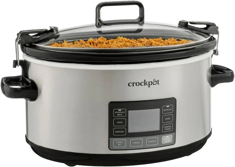 7 Quart Portable Programmable Slow Cooker with Timer and Locking Lid E3453