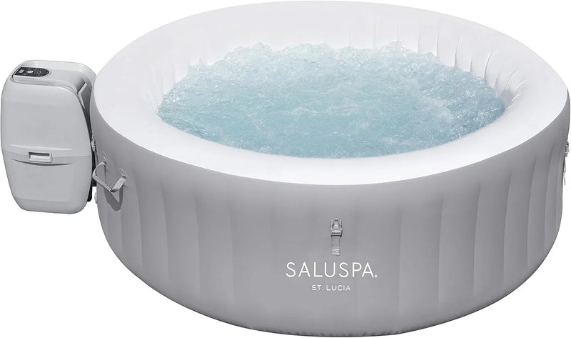 Inflatable Hot Tub Spa (71" x 26") | Portable Hot Tub with 2 Covers (1 Energy-Efficient Thermal Cover and 1 Standard Cover) | Fits Up to 2-4 Persons | Black C9618