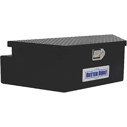 BETTER BUILT 66212321 UTILITY TRAILER TONGUE TOOL BOX, BLACK, WIDE, V SHAPED 39INX16.5INX12IN I2909