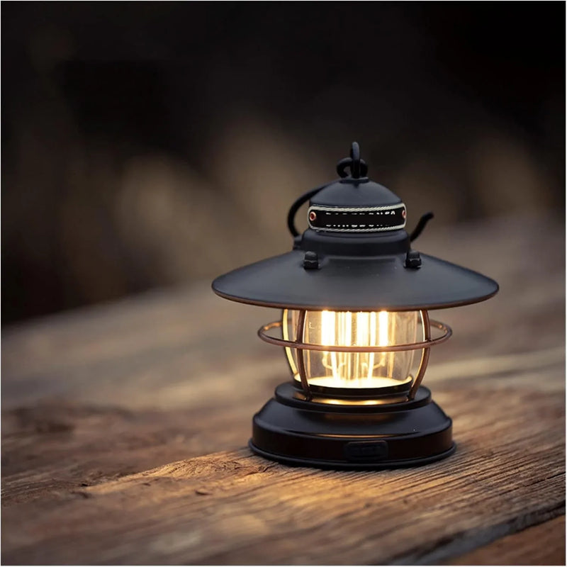Outdoor vintage camping lamp, camping hanging tent lamp, portable lamp, LED lighting, emergency camping lamp, team hiking lamp, essential item for power outage camping. H0838