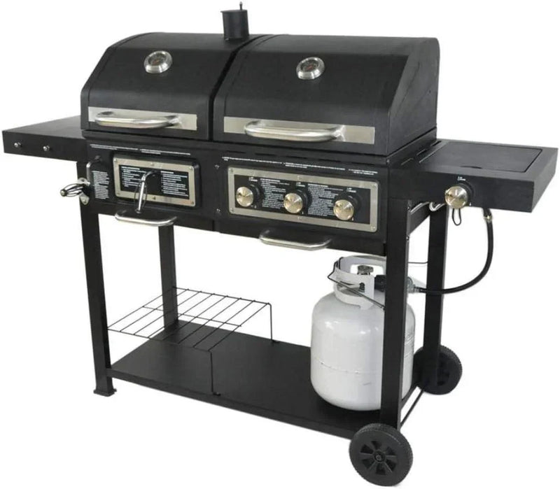 Dual Fuel Combination Charcoal/Gas Grill Q6000