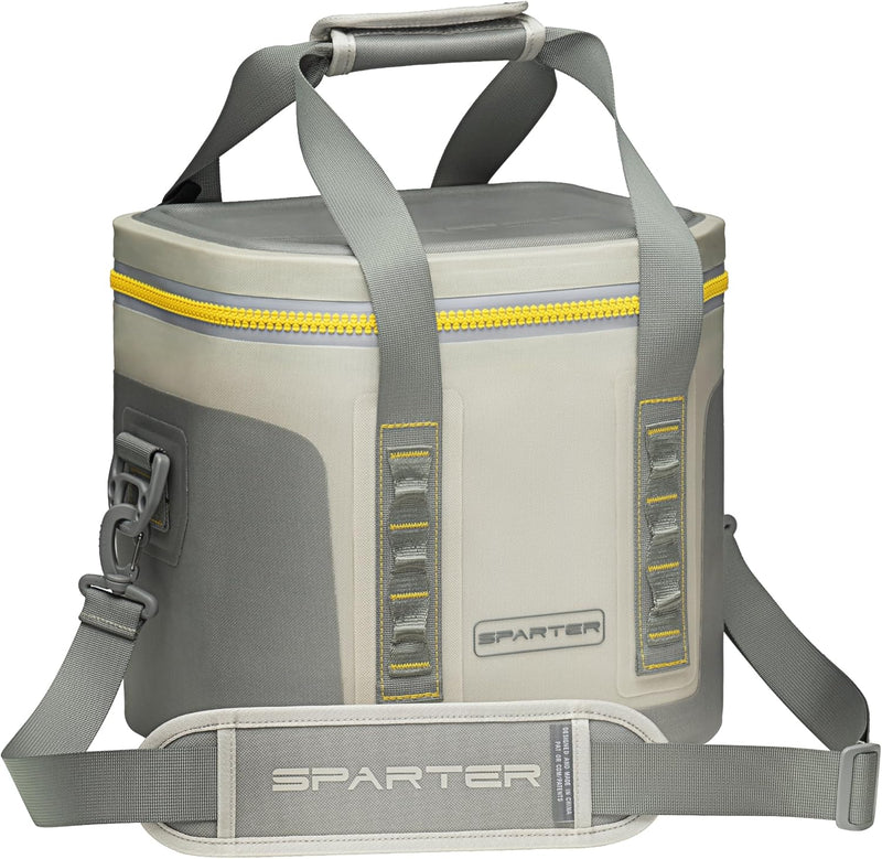 Portable Soft Cooler 12 Cans, IP68 Tizip Leak-Proof Zipper for Camping, Fishing, Beach, Outdoors Insulated Ice Chest with Reusable Ice Pack R6574