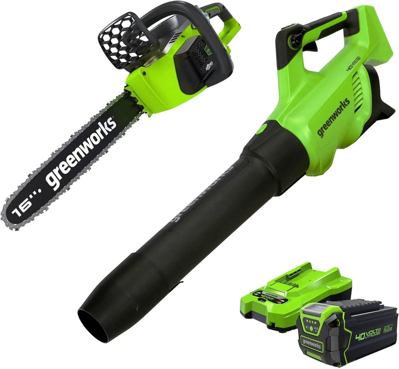 40V 16-inch electric saw, equipped with 4Ah USB battery (power bank) and standard charger K9671