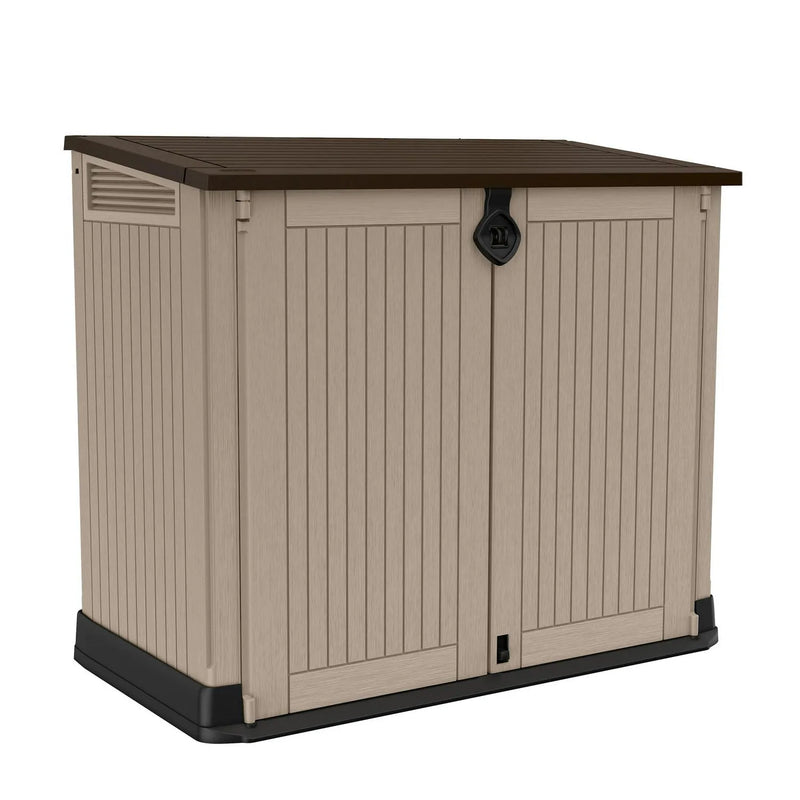 30-Cu Ft All-Weather Resin Storage Shed, Beige V4353