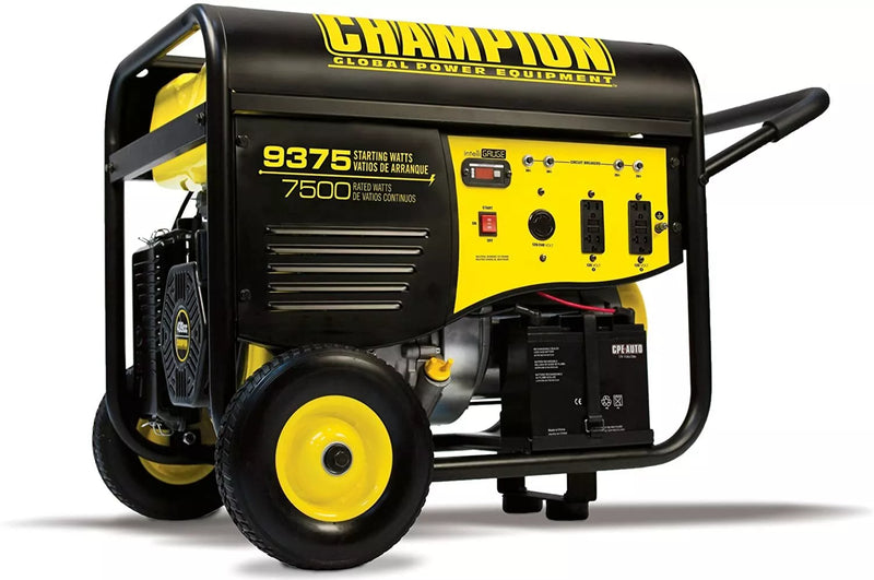 9,375-W Portable RV Ready Gas Powered Generator w/ Remote Start Home RV M6682