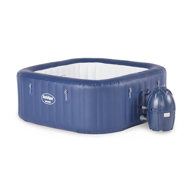 6 Person Inflatable Tub Spa with Pump, Blue T2600
