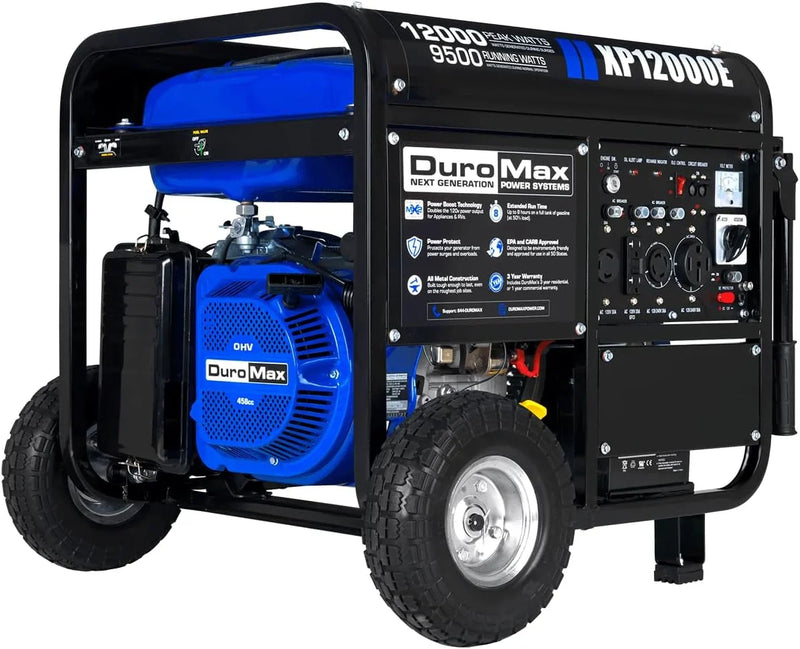 13,000-Watt Dual Fuel Portable Generator - Gas & Propane, Electric Start, Whole Home Backup Power, Transfer Switch Ready, RV & Emergency Ready M7130