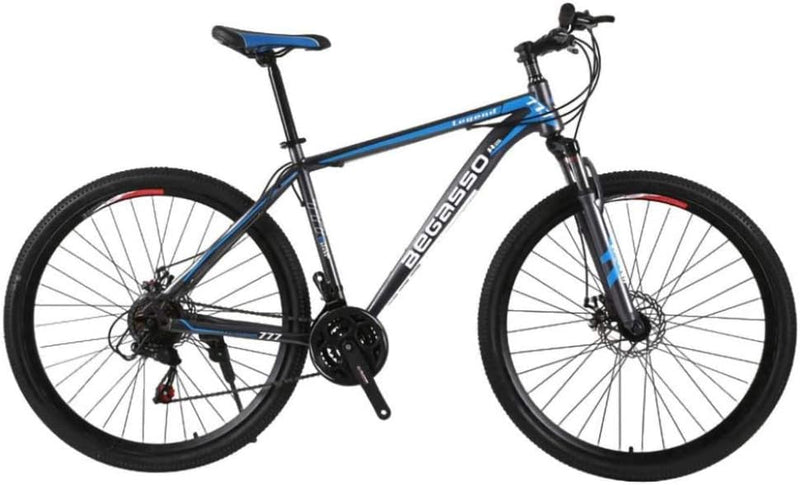 21-Speed Men's Mountain Bike Double Disc Brake 29 Inches All-Terrain City Bikes Adults Only Outdoor Cycling Hard Tail Front Suspension,C A7428