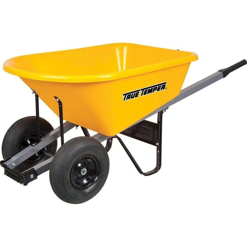 6 Cu. ft. Poly Wheelbarrow with Dual Wheels RP6DWLG8 V3094