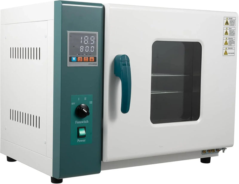 110V 1000W Horizontal Electric Blast Drying Oven 45L/12Gal Lab Forced Air Convection Drying Oven with Intelligent Temperature Controller for Industrial, Schools, Research Institutes D2011