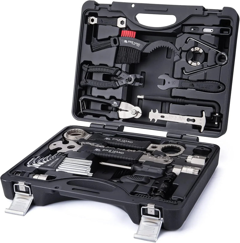 Bike Bicycle Repair Tool Kit 34 Piece Multi Tool Bicycle Maintenance Set for Road Bikes and Mountain Bikes with Tool Box S0103
