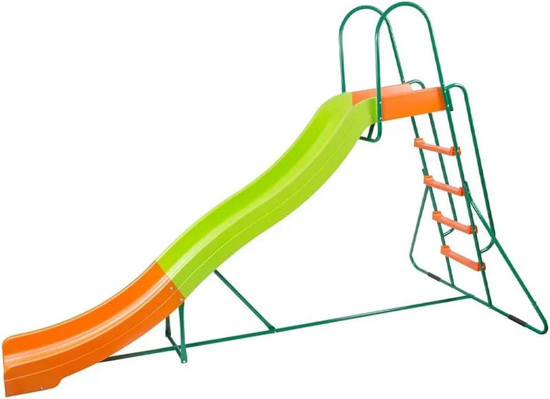 Outdoor Playground Slide, Big Backyard Freestanding Plastic Slide, 10 ft Outdoor Swing Set Slide for Kids Ages 4-8 A705