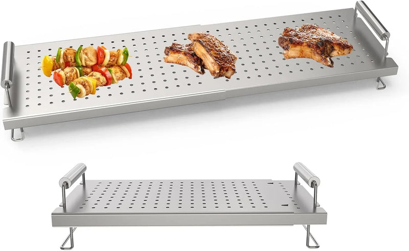 Adjustable baking pan heating/cooling rack, suitable for baking pan accessories, with dimensions of 17 inches, 22 inches, 28 inches, 36 inches. Universal stainless steel heating tray/heating rack shelf/heater O8151