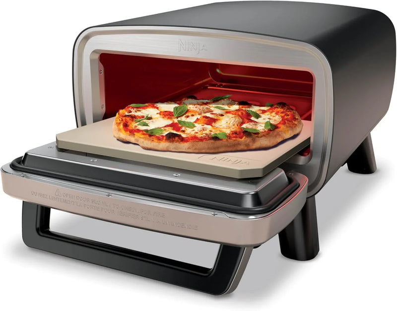 Artisan Outdoor Pizza Oven, 12 inches, can make pizza in 3 minutes, Neapolitan style, thin crust, New York Chicago style, custom model, maximum temperature 700 degrees Fahrenheit, electric heating, baking, grilling, and fermentation functions. Y8481