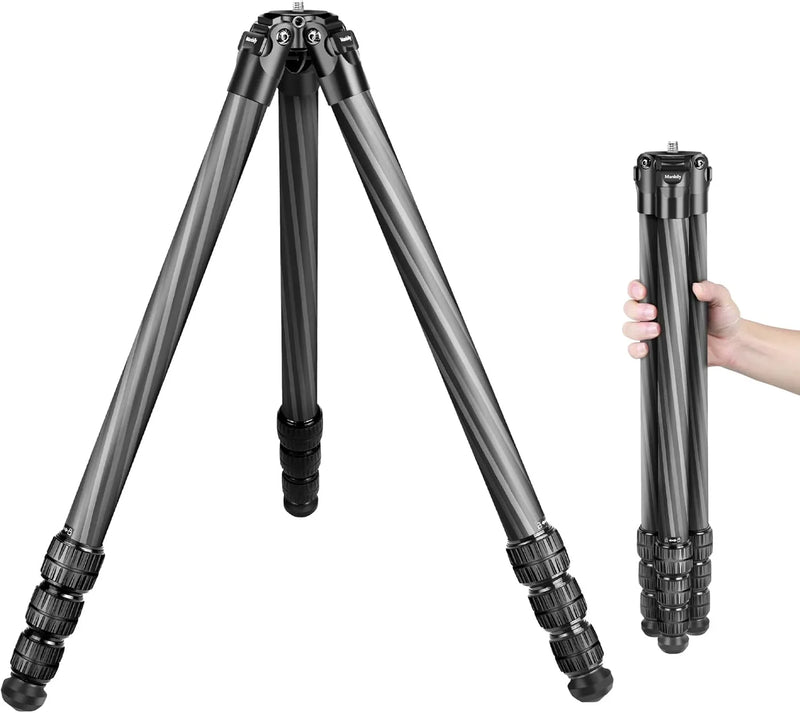 Hunting tripod, equipped with 44mm ball head and Aka Swiss and Picatinny adapters, 62.2-inch heavy-duty stable tripod, suitable for shooting, hunting and outdoor activities L8444