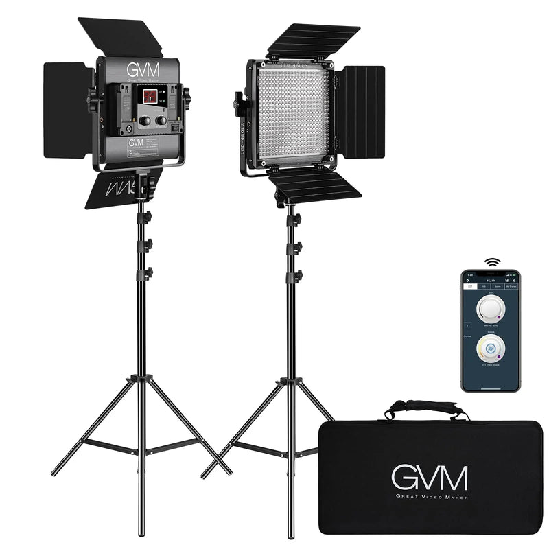 2 Pack LED Video Lighting Kits with APP Control S1685