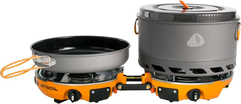 Backpack camping cooking equipment system and camping cooking set, orange color U1289
