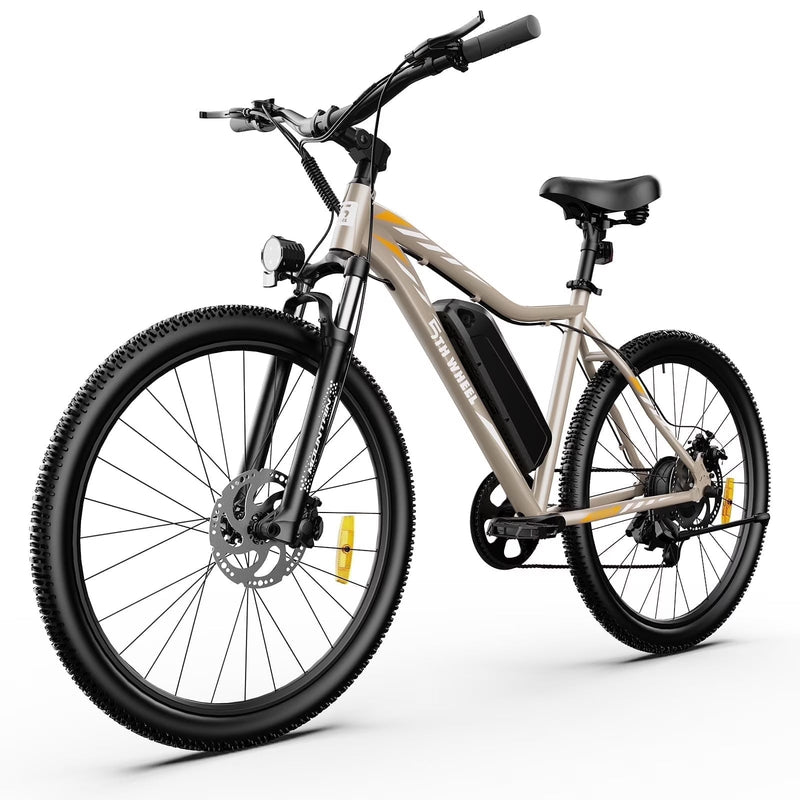 5TH WHEEL W17B 26 in Electric Bike for Adult, 500W Peak Electric Bike with 36V 10.4Ah Removable Battery, Electric Bicycle with 7 Speed, UL2849 Y3932