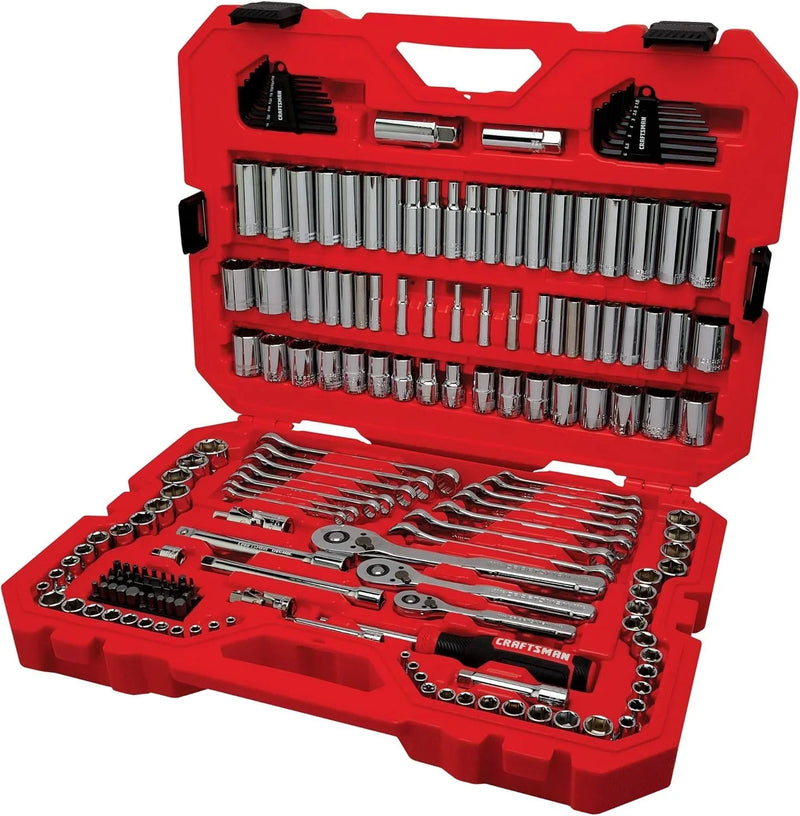 Mechanics Tool Set, 1/4 and 3/8 Inch Drive, 189 Piece (CMMT12134) D4537