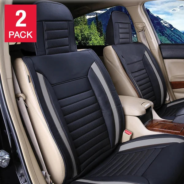 Grey Ultimate Universal Fit Luxury Seat Cover, 2-pack T3322