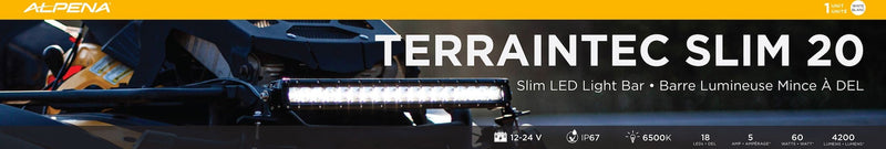 TerrainTec Slim 20 LED Light Bar S3630